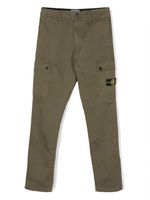 Stone Island Junior pantalon cargo à motif Compass - Vert - thumbnail