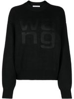 Alexander Wang pull à effet d'épaules descendues - Noir