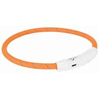 TRIXIE Flash lichtring USB M - L (45 cm/ø 7 mm) oranje