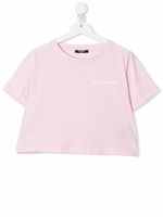 Balmain Kids t-shirt à logo imprimé - Rose