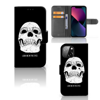 Telefoonhoesje met Naam iPhone 13 Mini Skull Eyes