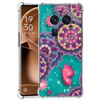 OPPO Find X6 Pro Back Cover Cirkels en Vlinders