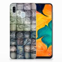 Silicone Back Cover Samsung Galaxy A30 Spijkerbroeken - thumbnail