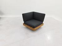 Hoek loungedeel Los Angeles - zwart