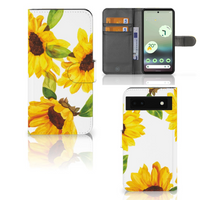 Hoesje voor Google Pixel 6A Zonnebloemen - thumbnail