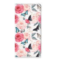 Motorola Edge 40 Smart Cover Butterfly Roses