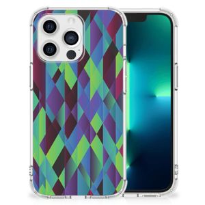 Apple iPhone 13 Pro Shockproof Case Abstract Green Blue