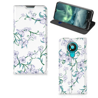 Nokia 3.4 Uniek Smart Cover Blossom White - thumbnail