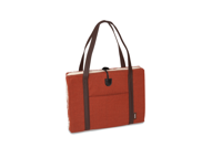 Draagbaar Hondenkussen Orange Herringbone