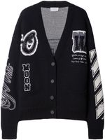 Off-White cardigan Varsity Bling à patchs brodés - Noir - thumbnail