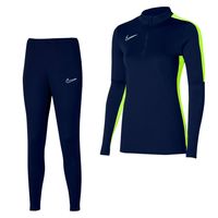 Nike Dri-FIT Academy 23 Trainingspak Dames Donkerblauw Geel Wit