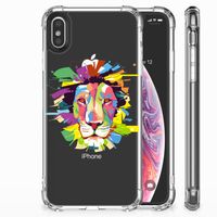 Apple iPhone Xs Max Stevig Bumper Hoesje Lion Color - thumbnail