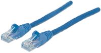 Intellinet 350785 RJ45 Netwerkkabel, patchkabel CAT 6A S/FTP 7.50 m Blauw Folie afscherming, Afscherming gevlochten, Halogeenvrij 1 stuk(s) - thumbnail