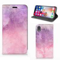 Bookcase Apple iPhone Xr Pink Purple Paint