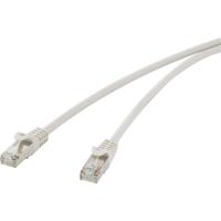 Renkforce RF-4724280 RJ45 Netwerkkabel, patchkabel CAT 5e F/UTP 10.00 m Grijs Snagless 1 stuk(s) - thumbnail