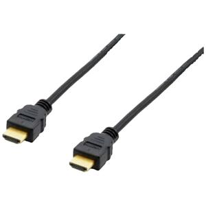 Equip 119371 HDMI-kabel HDMI Aansluitkabel HDMI-A-stekker 5.00 m Zwart Vergulde steekcontacten