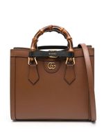 Gucci petit sac à main Diana en cuir - Marron