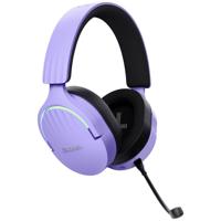 Trust GXT491P FAYZO Over Ear headset Gamen Bluetooth Virtual Surround Lila Surround sound, Microfoon uitschakelbaar (mute), Volumeregeling - thumbnail