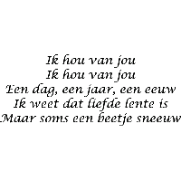 Ik hou van jou - Muursticker