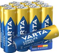 Varta - Alkalinebatterij - AA x 8+4 gratis - Longlife Power (LR6) [Verpakking kan variëren]