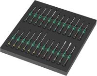 Wera 9715 Thermogevormde spons schroevendraaier Kraftform Micro Set 1, 24 stuks