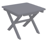 Klaptafel Westerly lichtgrijs 45x45x38 cm Buitengewoon de Boet - Buitengewoon de boet