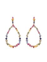 Suzanne Kalan boucles d'oreilles pendantes Princess Rainbow en or rose 18ct