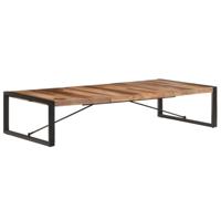 vidaXL Salontafel 180x90x40 cm massief hout met sheesham afwerking