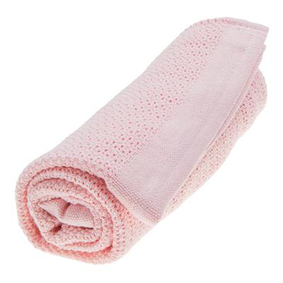 Vinter & Bloom - Filt Soft Grid Blanket ECO - Blossom Pink