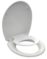 Duroplast WC-bril FAMILY WHITE met geïntegreerde kinderzitting | met soft-close en afklikbaar
 - 82940