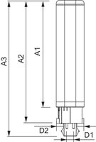 Philips Lighting 54117300 LED-lamp Energielabel F (A - G) G24q-3 Staaf 9 W = 26 W Neutraalwit (Ø x l) 28.40 mm x 163.10 mm Incl. roterende kap 1 stuk(s) - thumbnail