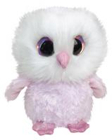 Lumo Stars knuffel Lumo Owl Pöllö roze/wit 15 cm