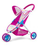 Milly Mally poppenwagen Susie Candy meisjes 63 cm roze/blauw