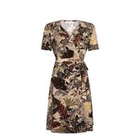 Tramontana wikkeljurk met all over print beige/multi