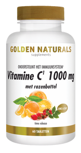 Golden Naturals Vitamine C 1000 mg met rozenbottel