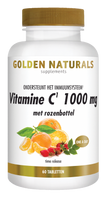 Golden Naturals Vitamine C 1000 mg met rozenbottel - thumbnail