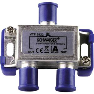 Schwaiger VTF8822 Kabel-TV verdeler 2-voudig 5 - 1000 MHz