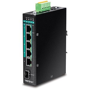 Trendnet TI-PG541 netwerk-switch Unmanaged L2 Gigabit Ethernet (10/100/1000) Power over Ethernet (PoE) Zwart