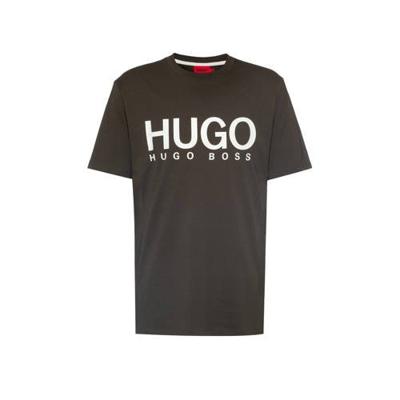 HUGO T-shirt Dolive212 met logo donkergroen