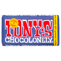 Tony's Chocolonely Donkere Melk 42% Pretzel Toffee Chocolade Reep 180g bij Jumbo