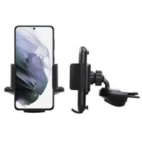 Shop4 - Samsung Galaxy S21 Autohouder Verstelbare CD Houder met Klem Zwart