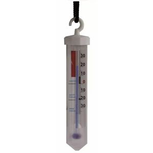 Witte diepvriesthermometer met haakje 19 cm   -