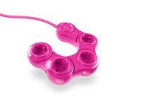 Quirky Pivot Power Pop power uitbreiding 0,61 m 4 AC-uitgang(en) Binnen Roze