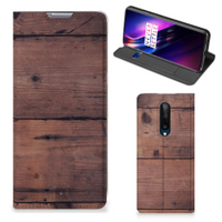 OnePlus 8 Book Wallet Case Old Wood - thumbnail