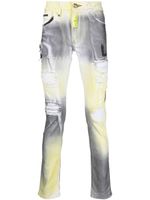 Philipp Plein jean slim à imprimé graphique - Gris