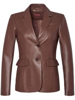 Altuzarra blazer Fenice en cuir - Marron