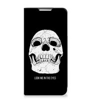 Mobiel BookCase Samsung Galaxy S22 Plus Skull Eyes