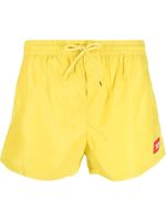 Diesel short de bain Cay Bay à patch logo - Jaune