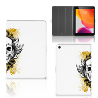 Tablettasje iPad 10.2 2019 | iPad 10.2 2020 | 10.2 2021 Skull Goud