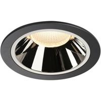 SLV Plafondinbouwlamp NUMINOS® DL XL/LED spot, schijnwerper, plafondspot, inbouwlamp, binnenverlichting / IP20 / IP44 3000K 37.4W 3500lm zwart 55 graden